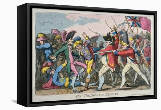 The Triumphant Britons, Published by Hannah Humphrey in 1780-James Gillray-Framed Premier Image Canvas