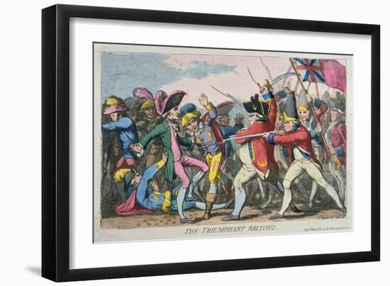 The Triumphant Britons, Published by Hannah Humphrey in 1780-James Gillray-Framed Giclee Print