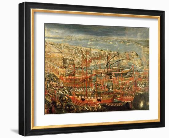 The Triumphant Return of Doge Francesco Morosini to Venice-Italian School-Framed Giclee Print