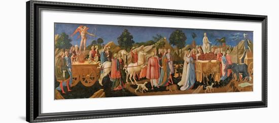 The Triumphs of Love, Chastity, and Death, C. 1450-Francesco Di Stefano Pesellino-Framed Giclee Print