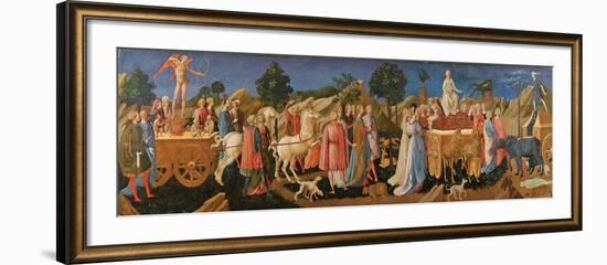 The Triumphs of Love, Chastity, and Death, C. 1450-Francesco Di Stefano Pesellino-Framed Giclee Print