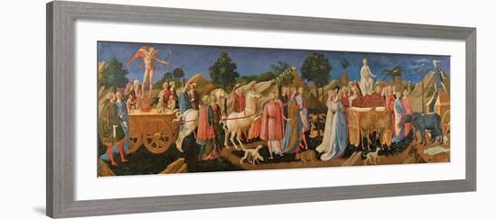 The Triumphs of Love, Chastity, and Death, C. 1450-Francesco Di Stefano Pesellino-Framed Giclee Print