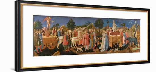 The Triumphs of Love, Chastity, and Death, C. 1450-Francesco Di Stefano Pesellino-Framed Giclee Print