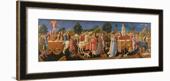 The Triumphs of Love, Chastity, and Death, C. 1450-Francesco Di Stefano Pesellino-Framed Giclee Print