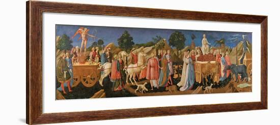 The Triumphs of Love, Chastity, and Death, C. 1450-Francesco Di Stefano Pesellino-Framed Giclee Print