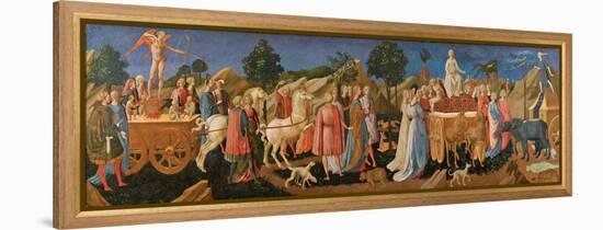 The Triumphs of Love, Chastity, and Death, C. 1450-Francesco Di Stefano Pesellino-Framed Premier Image Canvas