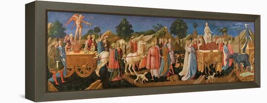 The Triumphs of Love, Chastity, and Death, C. 1450-Francesco Di Stefano Pesellino-Framed Premier Image Canvas