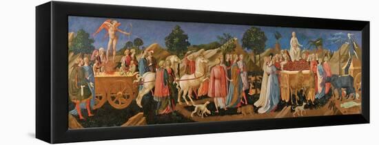 The Triumphs of Love, Chastity, and Death, C. 1450-Francesco Di Stefano Pesellino-Framed Premier Image Canvas