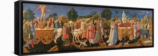 The Triumphs of Love, Chastity, and Death, C. 1450-Francesco Di Stefano Pesellino-Framed Premier Image Canvas