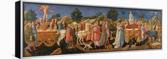 The Triumphs of Love, Chastity, and Death, C. 1450-Francesco Di Stefano Pesellino-Framed Premier Image Canvas