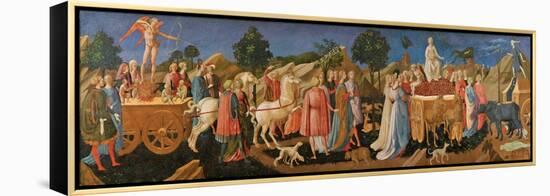 The Triumphs of Love, Chastity, and Death, C. 1450-Francesco Di Stefano Pesellino-Framed Premier Image Canvas