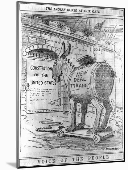 The Trojan Horse at Our Gate after Orr in Chicago Tribune, Sept. 17, 1935-null-Mounted Giclee Print