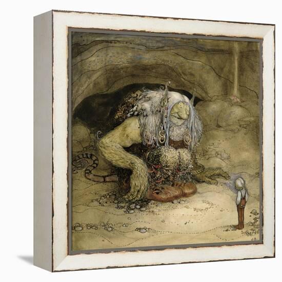 The Troll and the Boy-John Bauer-Framed Premier Image Canvas