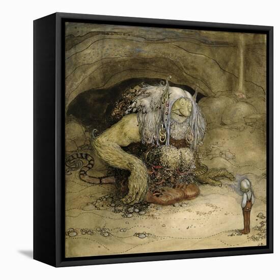 The Troll and the Boy-John Bauer-Framed Premier Image Canvas