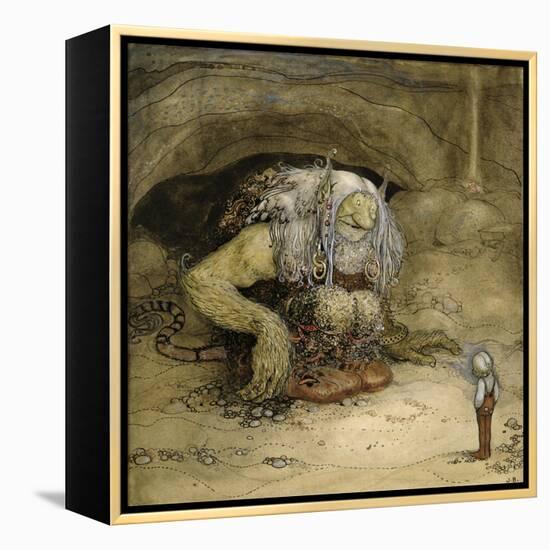 The Troll and the Boy-John Bauer-Framed Premier Image Canvas