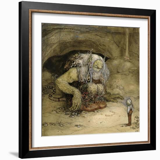 The Troll and the Boy-John Bauer-Framed Giclee Print