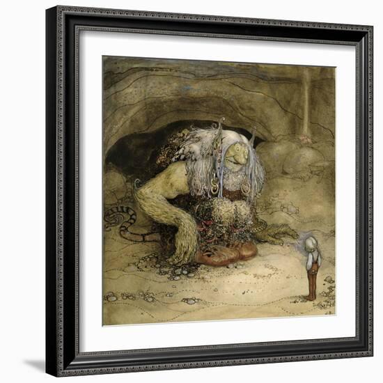 The Troll and the Boy-John Bauer-Framed Giclee Print