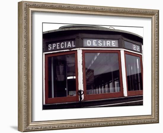 The Trolley to Desire Street in New Orleans-null-Framed Photographic Print