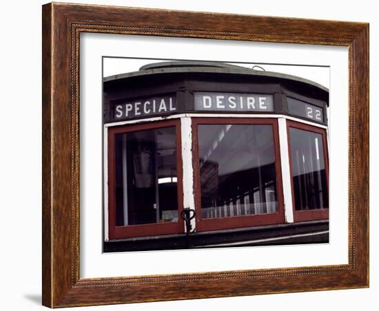 The Trolley to Desire Street in New Orleans-null-Framed Photographic Print