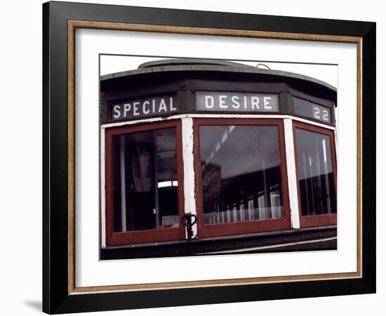 The Trolley to Desire Street in New Orleans-null-Framed Photographic Print