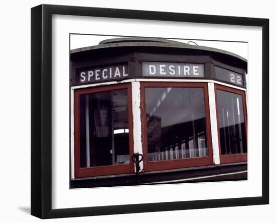 The Trolley to Desire Street in New Orleans-null-Framed Photographic Print