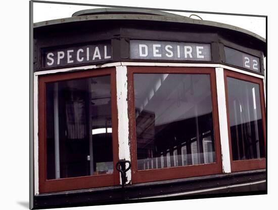 The Trolley to Desire Street in New Orleans-null-Mounted Photographic Print