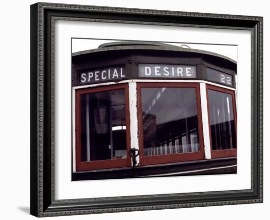 The Trolley to Desire Street in New Orleans-null-Framed Photographic Print