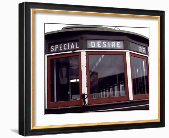 The Trolley to Desire Street in New Orleans-null-Framed Photographic Print