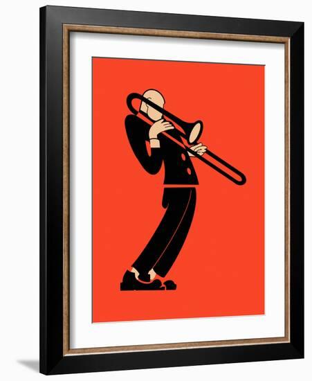 The Trombone-Mark Rogan-Framed Art Print