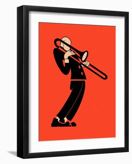 The Trombone-Mark Rogan-Framed Art Print