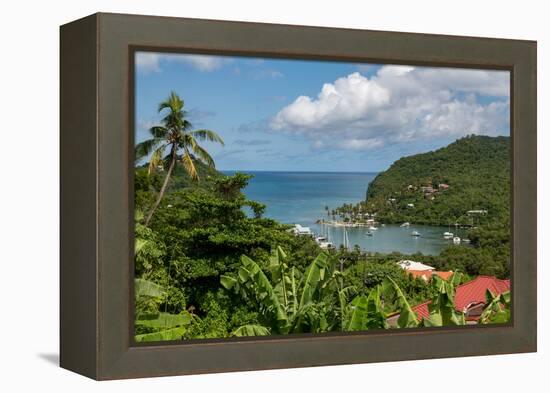 The tropical and very sheltered Marigot Bay, St. Lucia, Windward Islands, West Indies Caribbean, Ce-Martin Child-Framed Premier Image Canvas