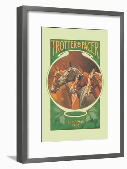 The Trotter and Pacer, Christmas 1903-null-Framed Art Print