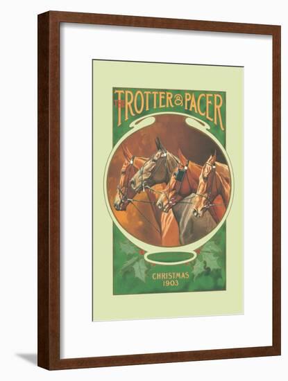 The Trotter and Pacer, Christmas 1903-null-Framed Art Print