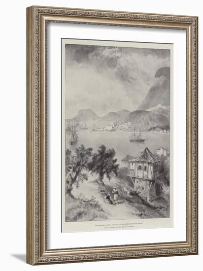 The Trouble in Crete, Suda Bay, on the North-East of the Island-William 'Crimea' Simpson-Framed Giclee Print