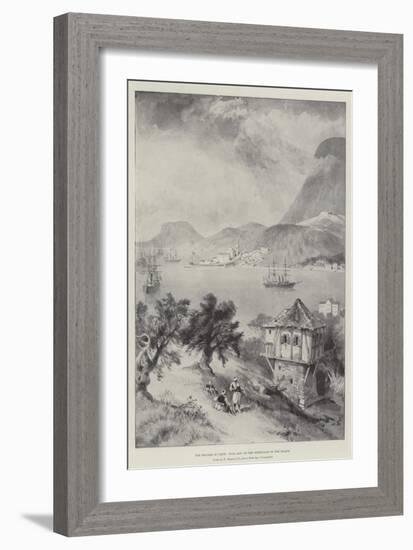 The Trouble in Crete, Suda Bay, on the North-East of the Island-William 'Crimea' Simpson-Framed Giclee Print