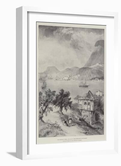 The Trouble in Crete, Suda Bay, on the North-East of the Island-William 'Crimea' Simpson-Framed Giclee Print