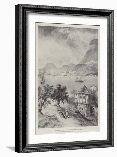 The Trouble in Crete, Suda Bay, on the North-East of the Island-William 'Crimea' Simpson-Framed Giclee Print