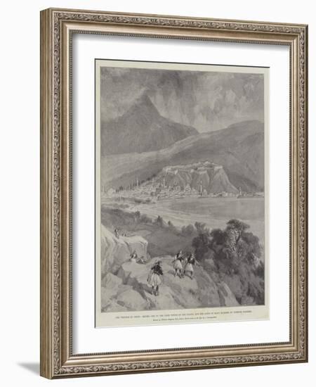 The Trouble in Crete-William 'Crimea' Simpson-Framed Giclee Print