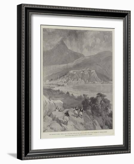 The Trouble in Crete-William 'Crimea' Simpson-Framed Giclee Print