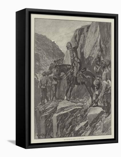 The Trouble in Gilgit, on the March-Richard Caton Woodville II-Framed Premier Image Canvas