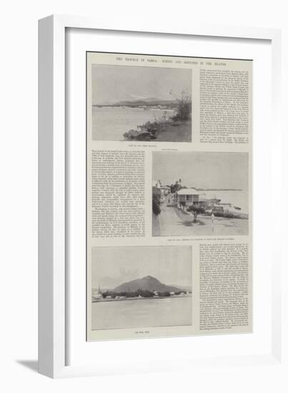 The Trouble in Samoa, Scenes and Sketches in the Islands-Charles Auguste Loye-Framed Giclee Print