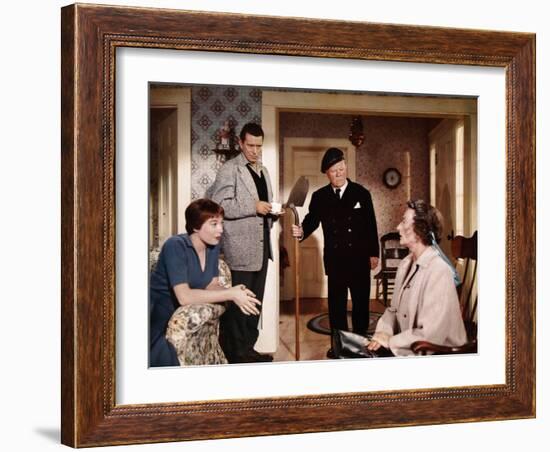 "THE TROUBLE WITH HARRY" by AlfredHitchcock with Shirley McLaine, John Forsythe, Edmund Gwenn and M-null-Framed Photo