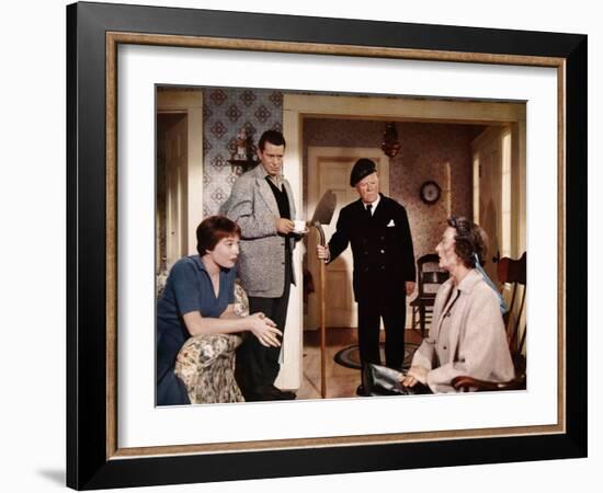 "THE TROUBLE WITH HARRY" by AlfredHitchcock with Shirley McLaine, John Forsythe, Edmund Gwenn and M-null-Framed Photo