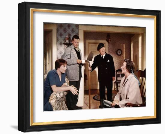 "THE TROUBLE WITH HARRY" by AlfredHitchcock with Shirley McLaine, John Forsythe, Edmund Gwenn and M-null-Framed Photo