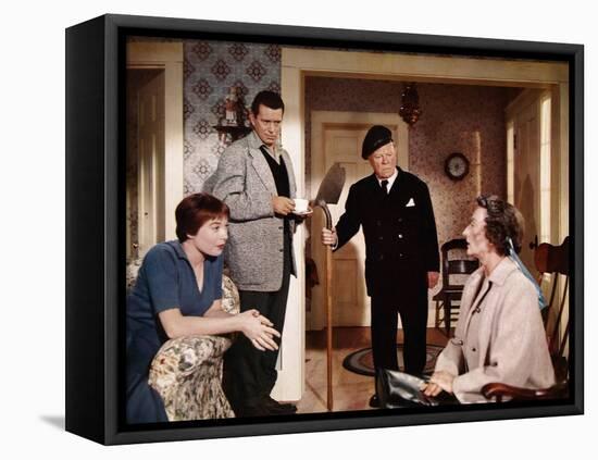 "THE TROUBLE WITH HARRY" by AlfredHitchcock with Shirley McLaine, John Forsythe, Edmund Gwenn and M-null-Framed Stretched Canvas