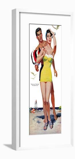 The Trouble With Love - Saturday Evening Post "Leading Ladies", June 4, 1955 pg.31-Wesley Snyder-Framed Giclee Print