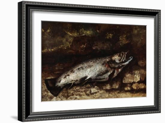 The Trout, 1873-Gustave Courbet-Framed Giclee Print