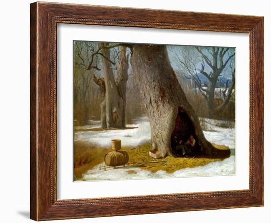 The Truants, c.1870-Eastman Johnson-Framed Giclee Print