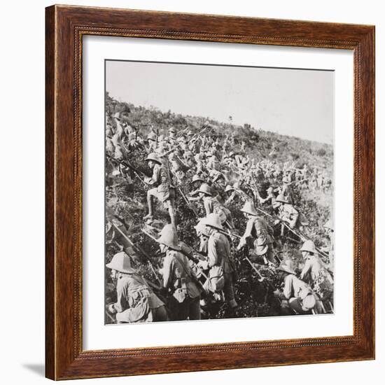 The True Bulldog Rush of Our Troops at the Dardanelles-English Photographer-Framed Photographic Print