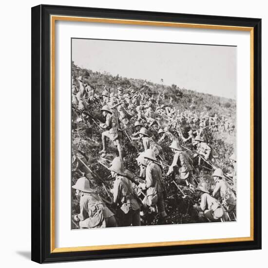 The True Bulldog Rush of Our Troops at the Dardanelles-English Photographer-Framed Photographic Print